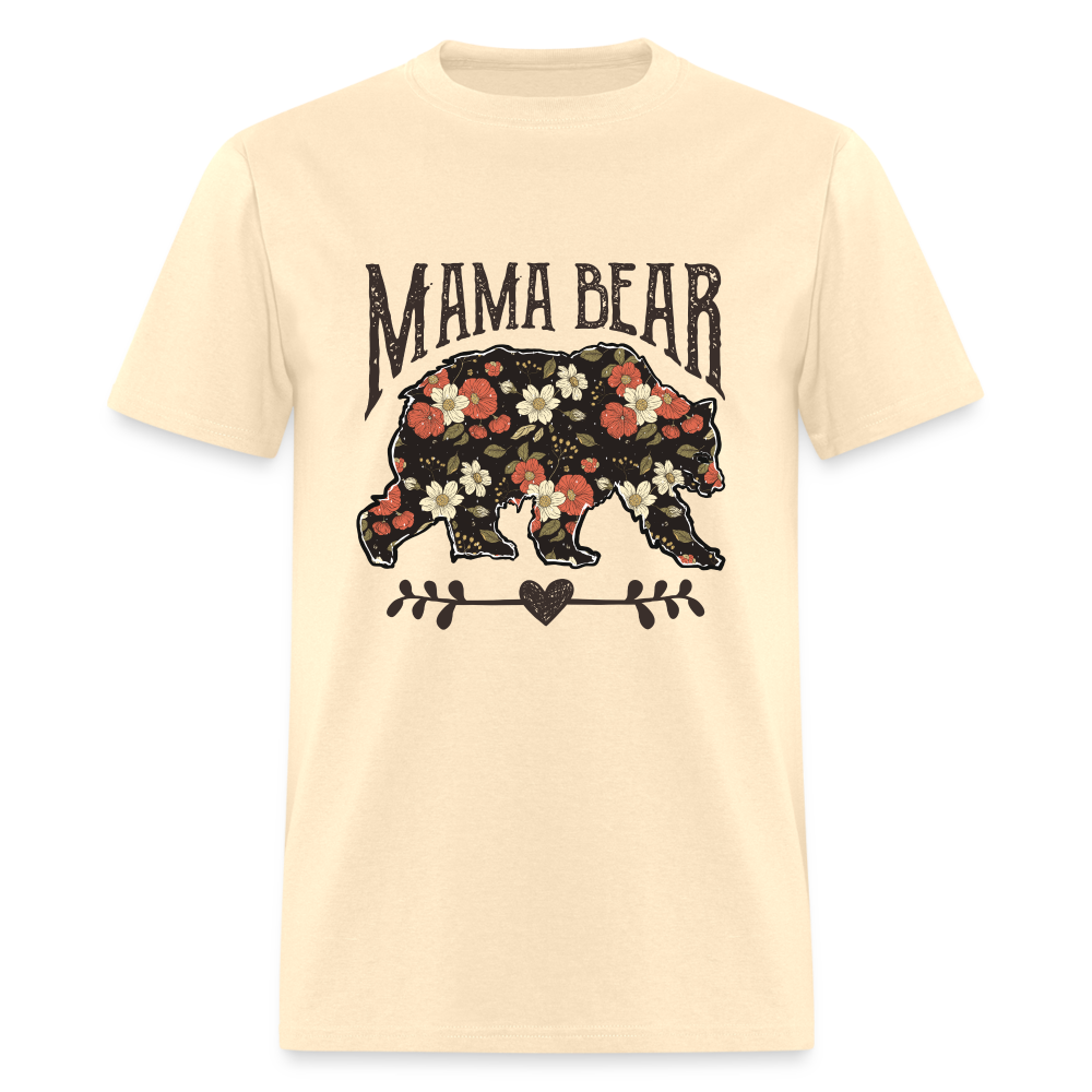 Mama Bear Floral T-Shirt - natural