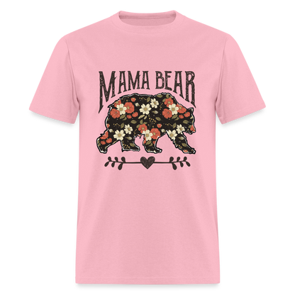 Mama Bear Floral T-Shirt - pink