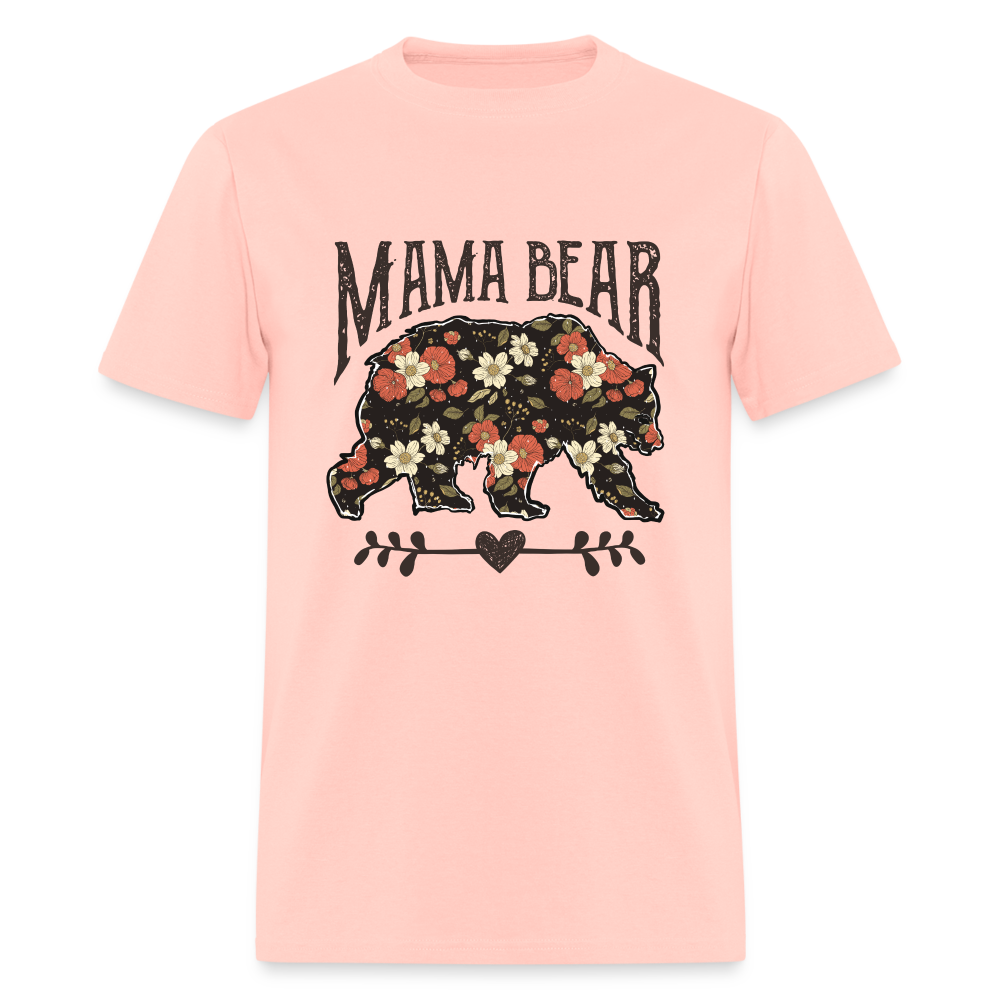 Mama Bear Floral T-Shirt - blush pink 