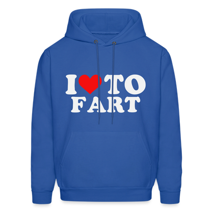 I Love To Fart (Unisex) Hoodie - royal blue