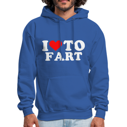 I Love To Fart (Unisex) Hoodie - royal blue