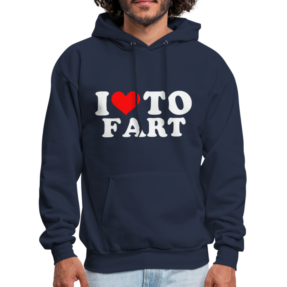 I Love To Fart (Unisex) Hoodie - navy