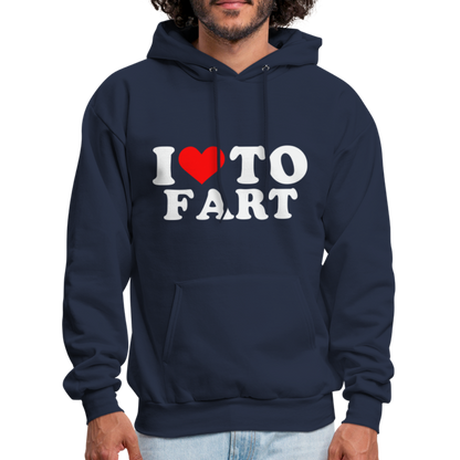 I Love To Fart (Unisex) Hoodie - navy