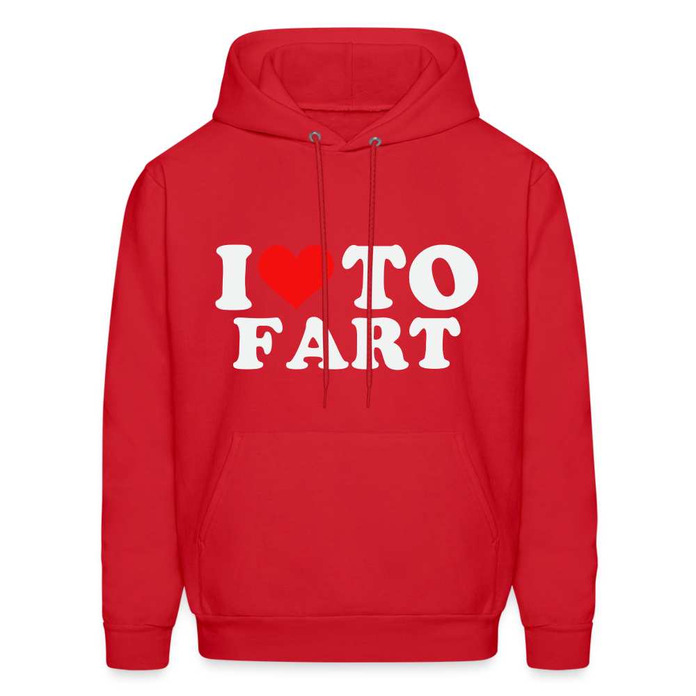 I Love To Fart (Unisex) Hoodie - red