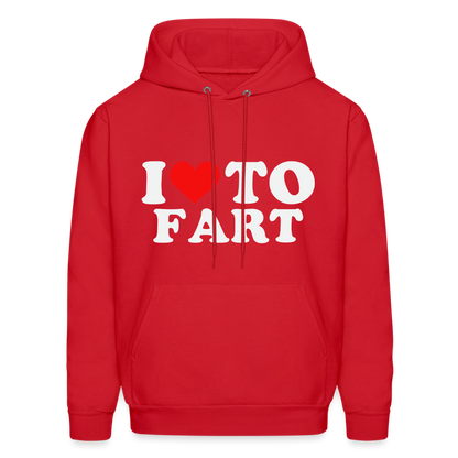 I Love To Fart (Unisex) Hoodie - red