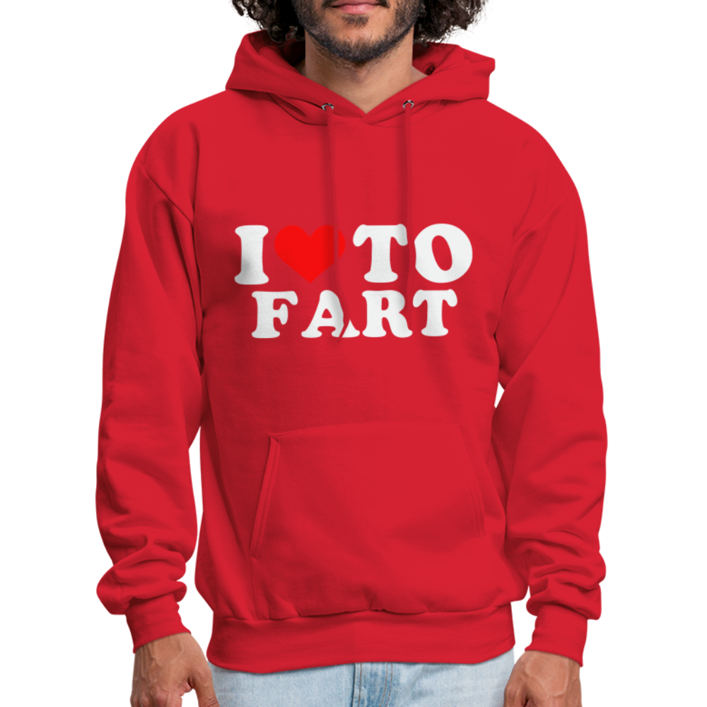 I Love To Fart (Unisex) Hoodie - red