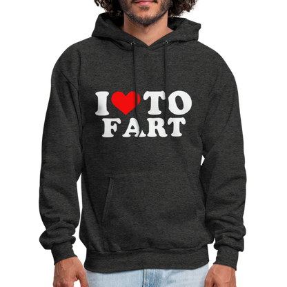 I Love To Fart (Unisex) Hoodie - charcoal grey