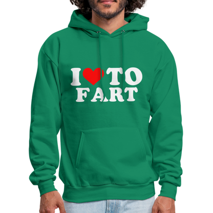 I Love To Fart (Unisex) Hoodie - kelly green