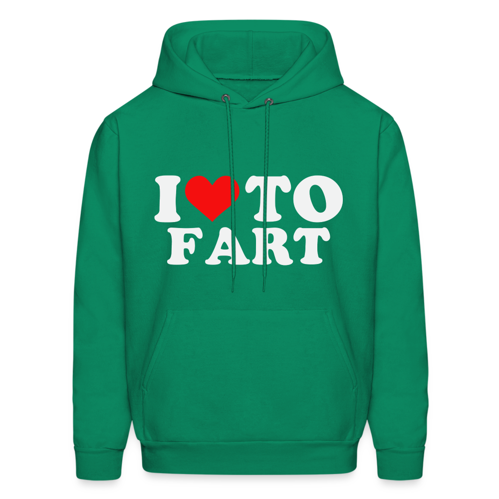 I Love To Fart (Unisex) Hoodie - kelly green