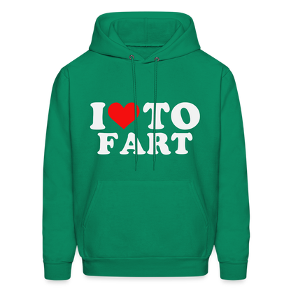 I Love To Fart (Unisex) Hoodie - kelly green