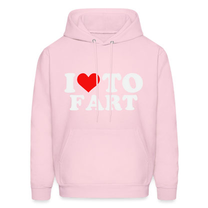 I Love To Fart (Unisex) Hoodie - pale pink