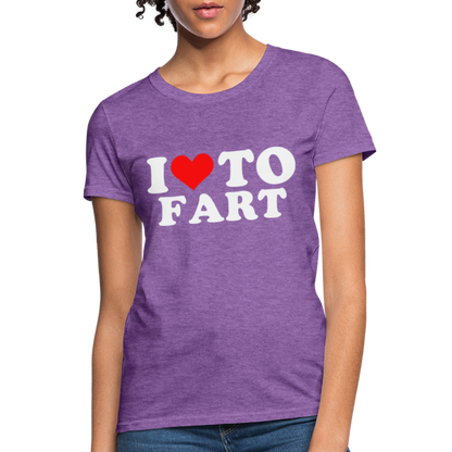 I Love To Fart Women's T-Shirt - purple heather