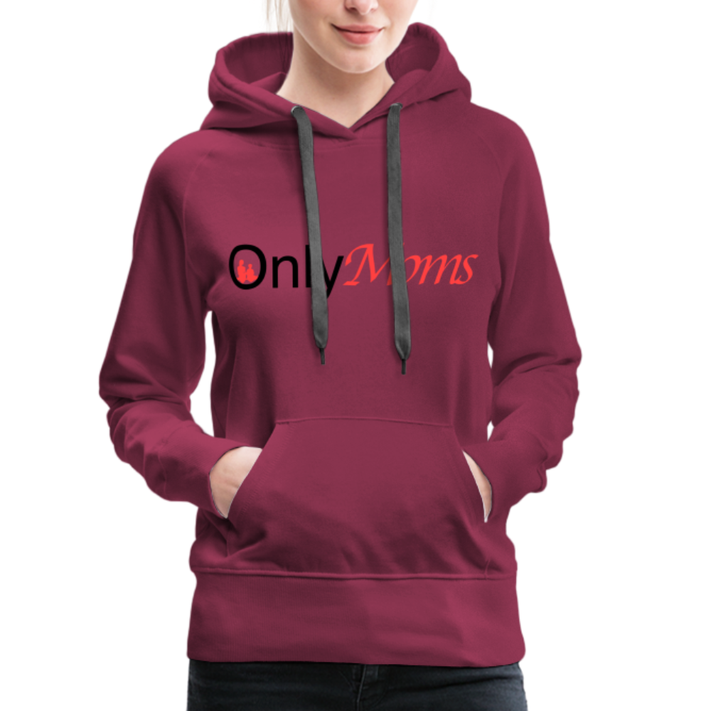 OnlyMoms - Premium Hoodie - burgundy