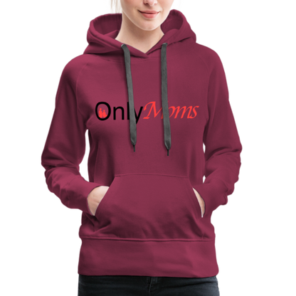 OnlyMoms - Premium Hoodie - burgundy