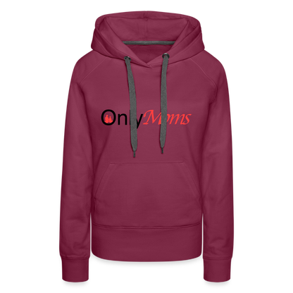OnlyMoms - Premium Hoodie - burgundy
