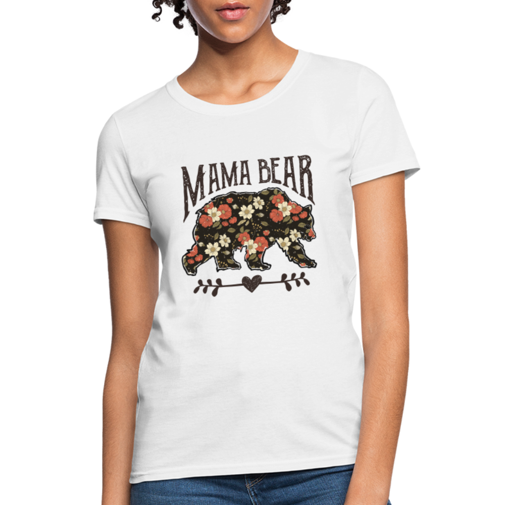 Mama Bear - Women's Contoured T-Shirt - white
