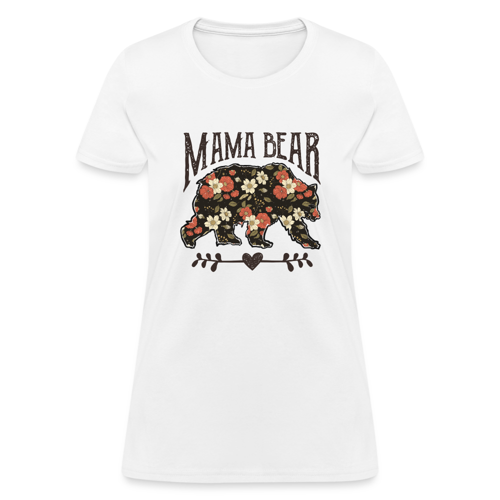 Mama Bear - Women's Contoured T-Shirt - white