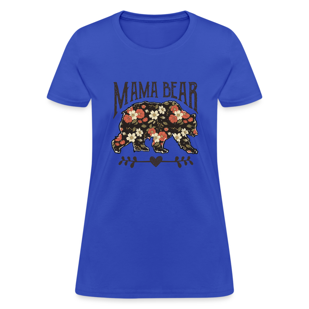 Mama Bear - Women's Contoured T-Shirt - royal blue