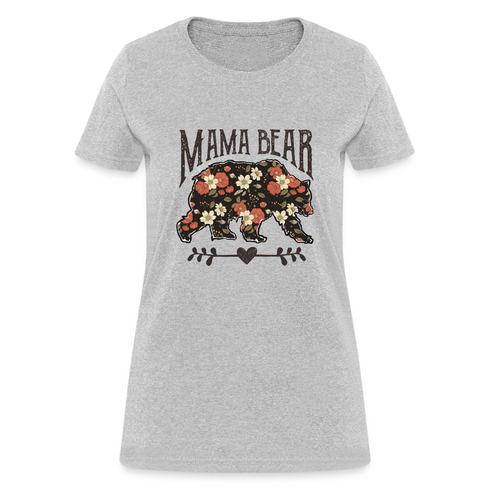 Mama Bear - Women's Contoured T-Shirt - heather gray