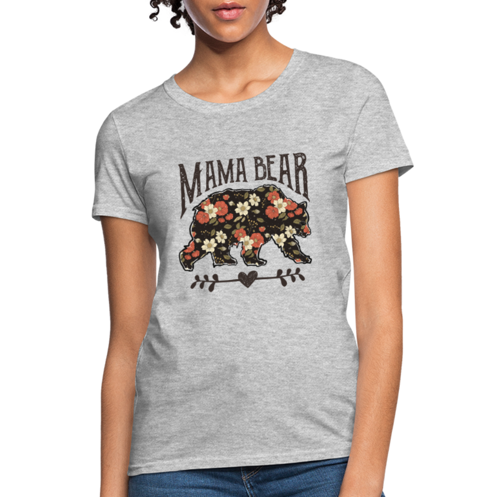 Mama Bear - Women's Contoured T-Shirt - heather gray