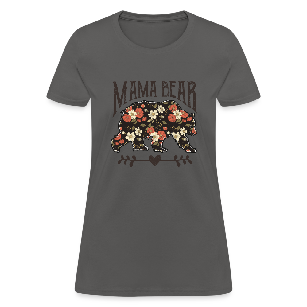 Mama Bear - Women's Contoured T-Shirt - charcoal