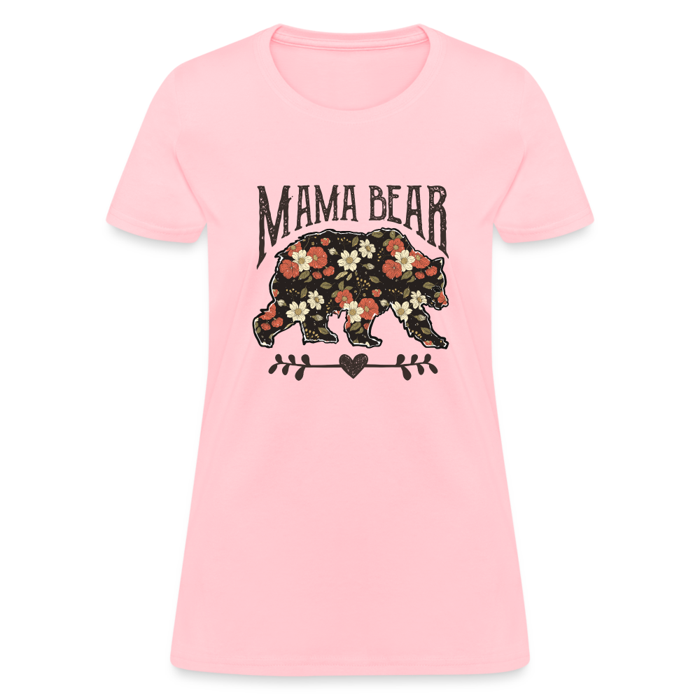 Mama Bear - Women's Contoured T-Shirt - pink