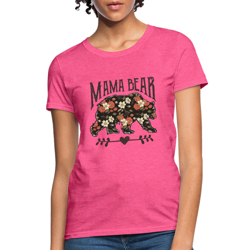 Mama Bear - Women's Contoured T-Shirt - heather pink