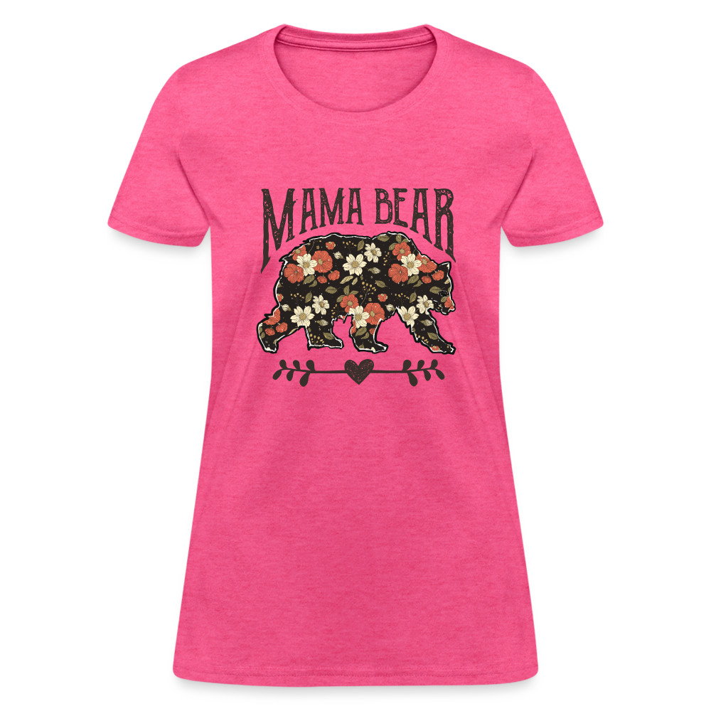 Mama Bear - Women's Contoured T-Shirt - heather pink