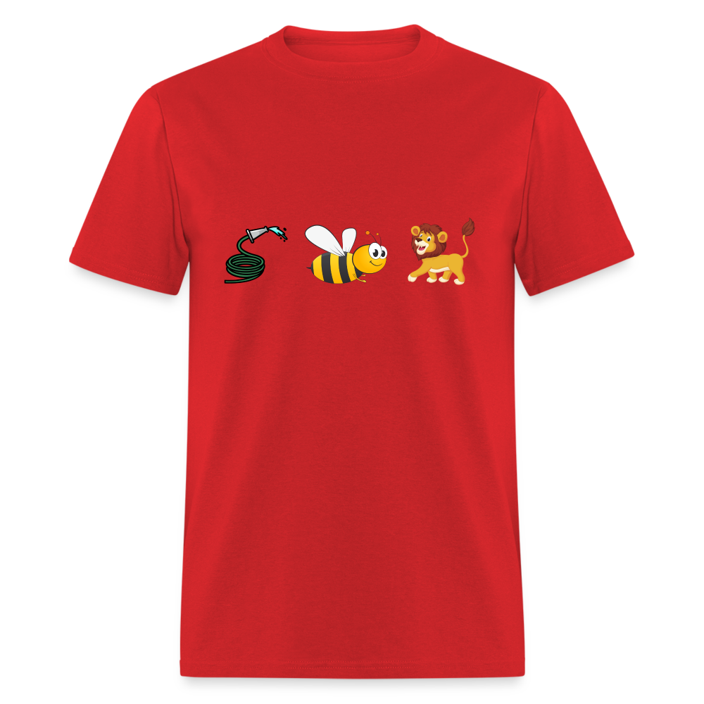 Hose Bee Lion T-Shirt (Hoes Be Lying) - red