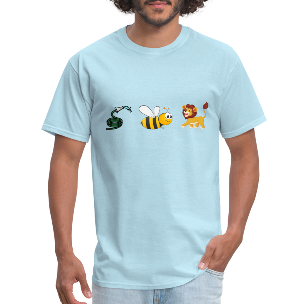 Hose Bee Lion T-Shirt (Hoes Be Lying) - powder blue