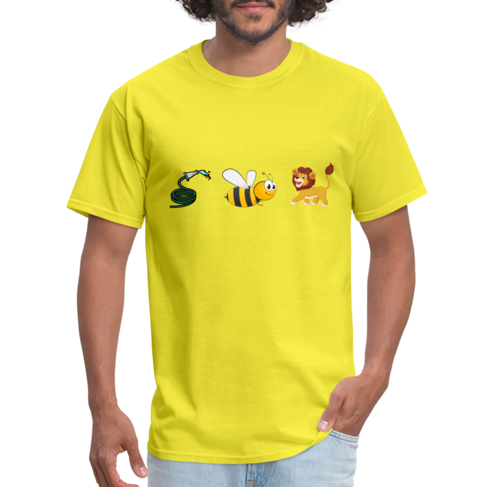Hose Bee Lion T-Shirt (Hoes Be Lying) - yellow