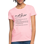 Mother Definition Contoured T-Shirt (Black Letters)