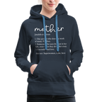 Mother Definition Premium Hoodie (White Letters)