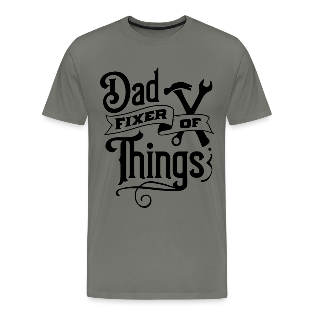 Dad Fixer of Things (Premium T-Shirt) Color: steel green