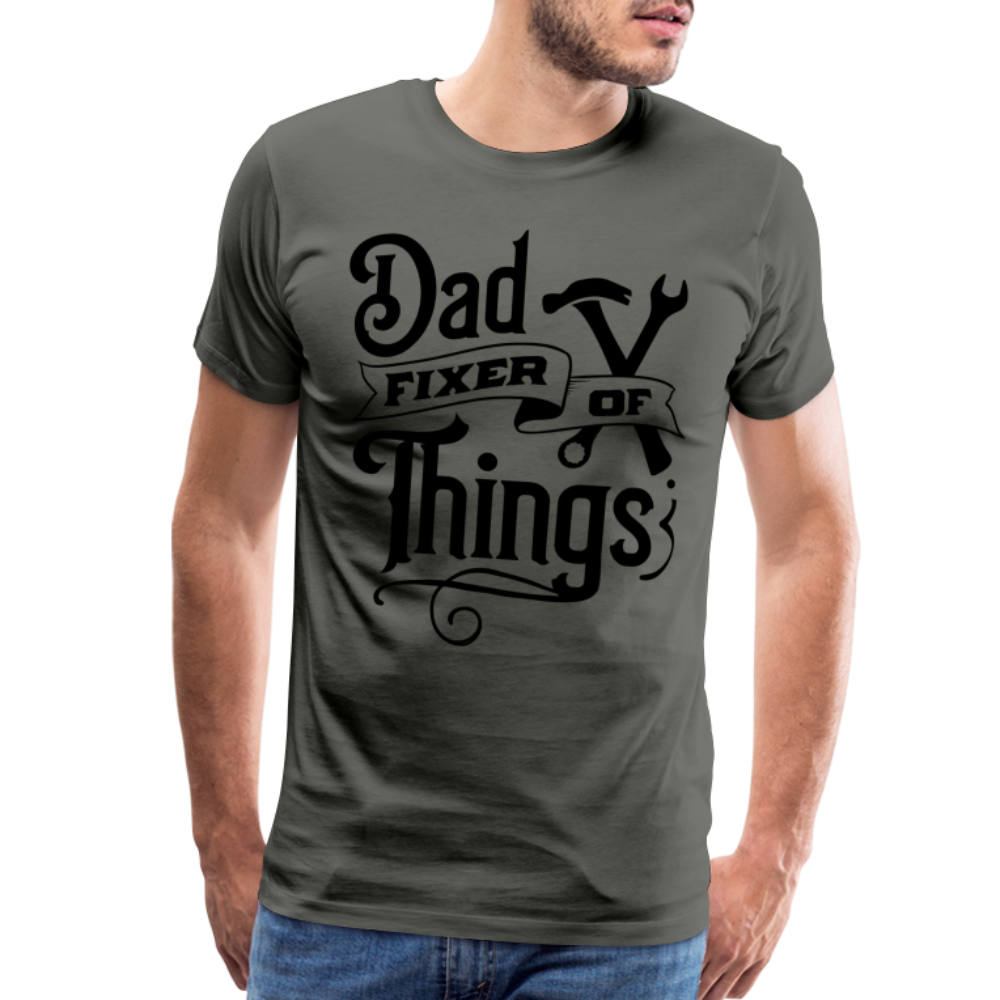 Dad Fixer of Things (Premium T-Shirt) Color: asphalt gray