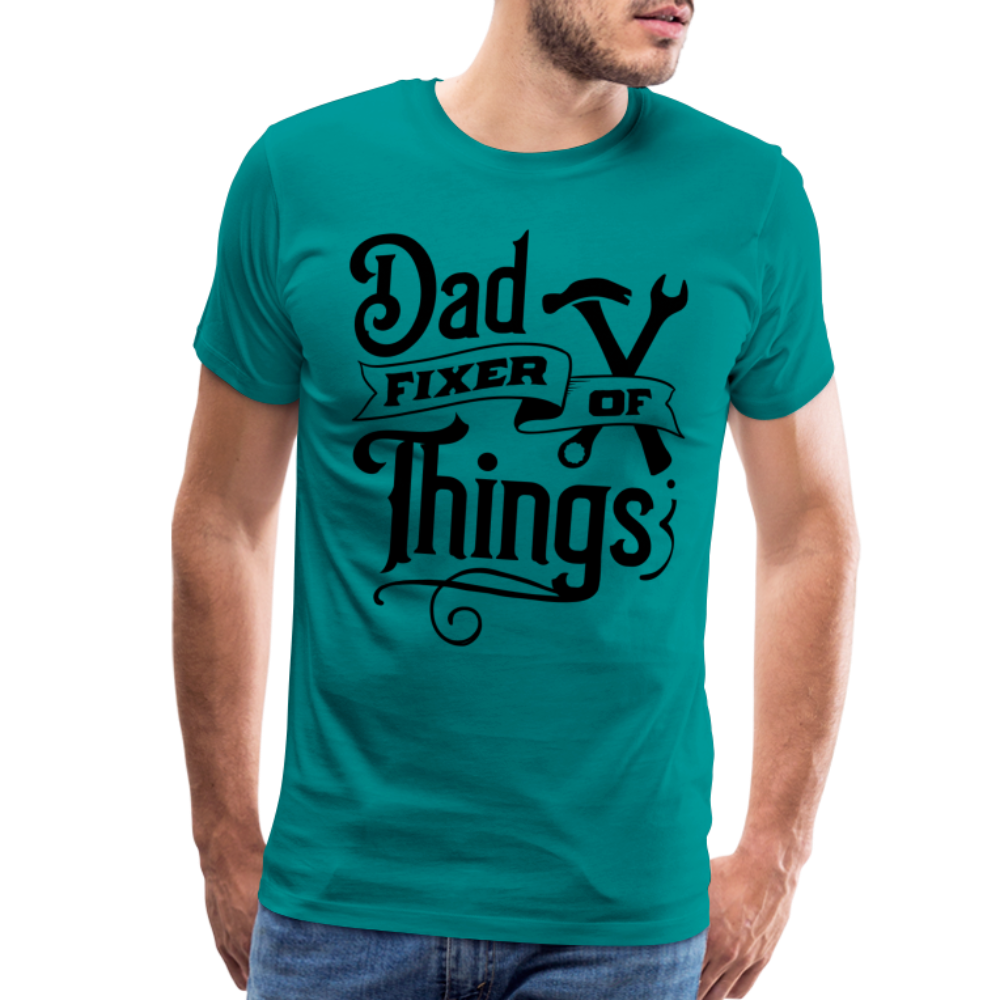Dad Fixer of Things (Premium T-Shirt) Color: steel green