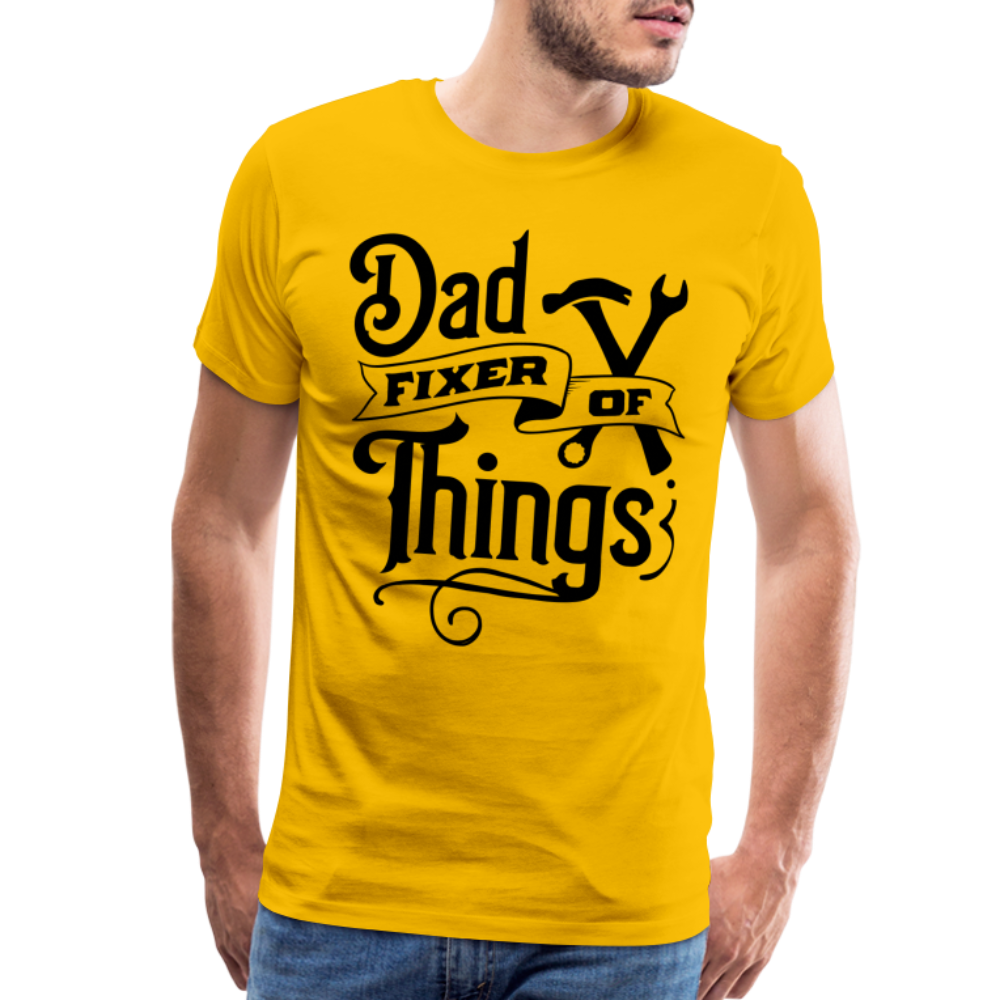 Dad Fixer of Things (Premium T-Shirt) Color: sun yellow