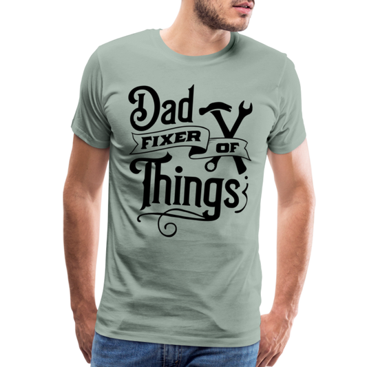 Dad Fixer of Things (Premium T-Shirt) - steel green