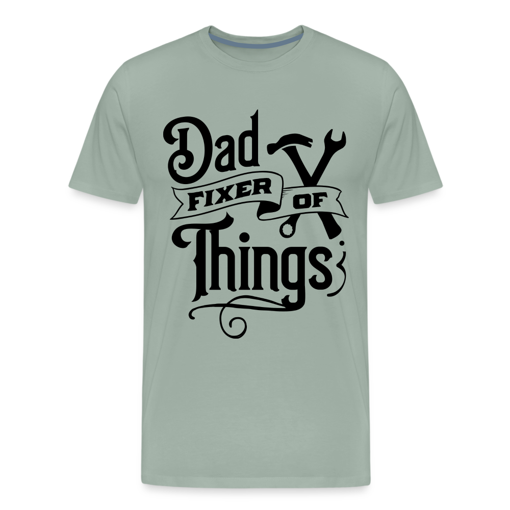 Dad Fixer of Things (Premium T-Shirt) - steel green