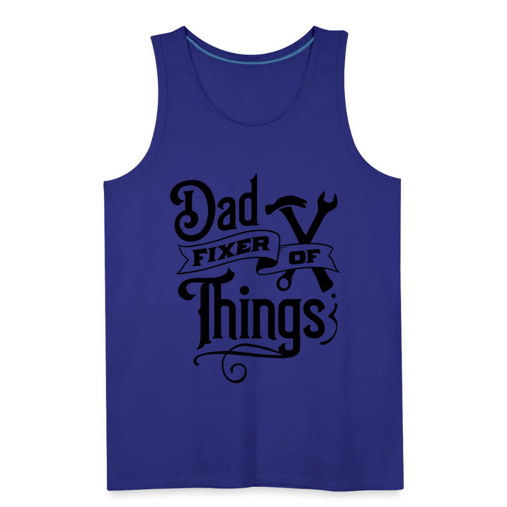 Dad Fixer of Things (Premium Tank Top) - royal blue