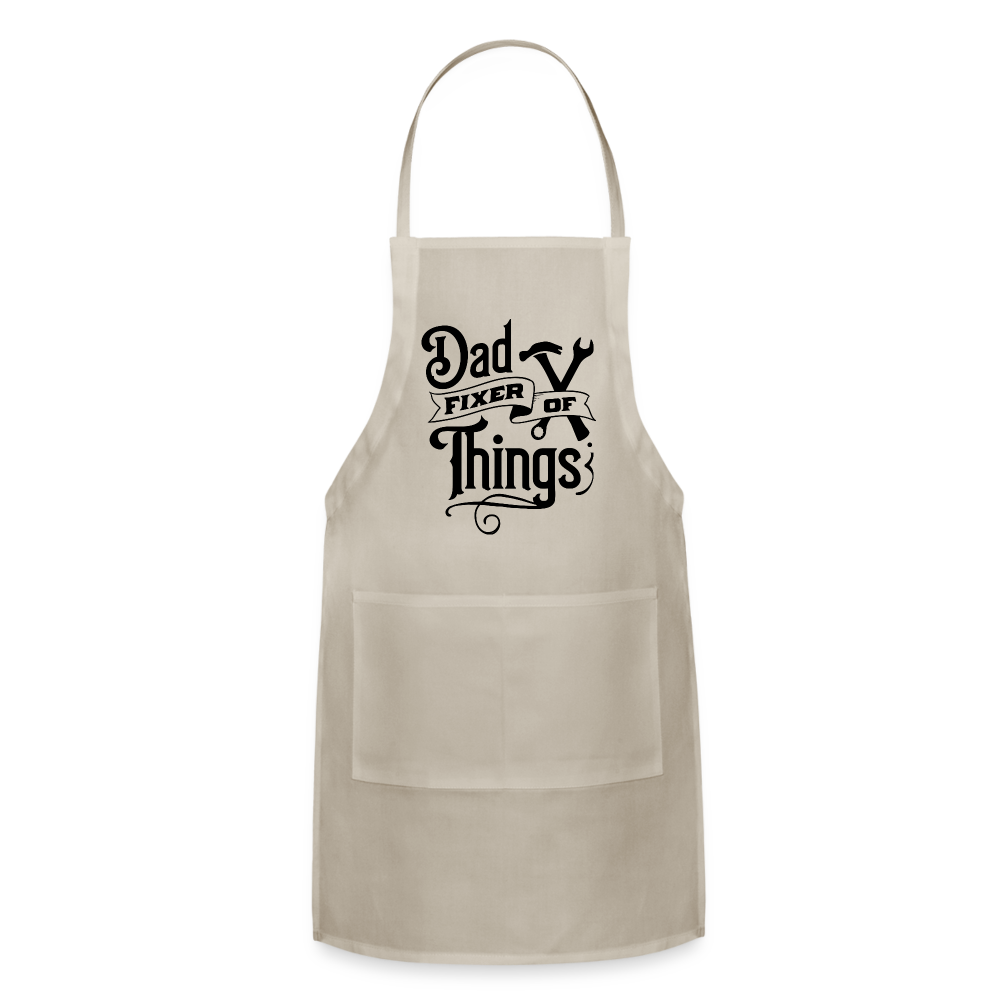 Dad Fixer of Things (Adjustable Apron) - natural