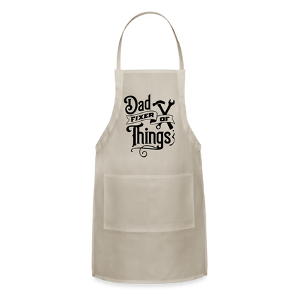 Dad Fixer of Things (Adjustable Apron) - natural