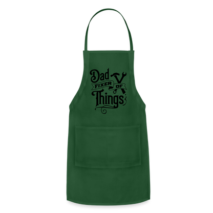 Dad Fixer of Things (Adjustable Apron) - forest green