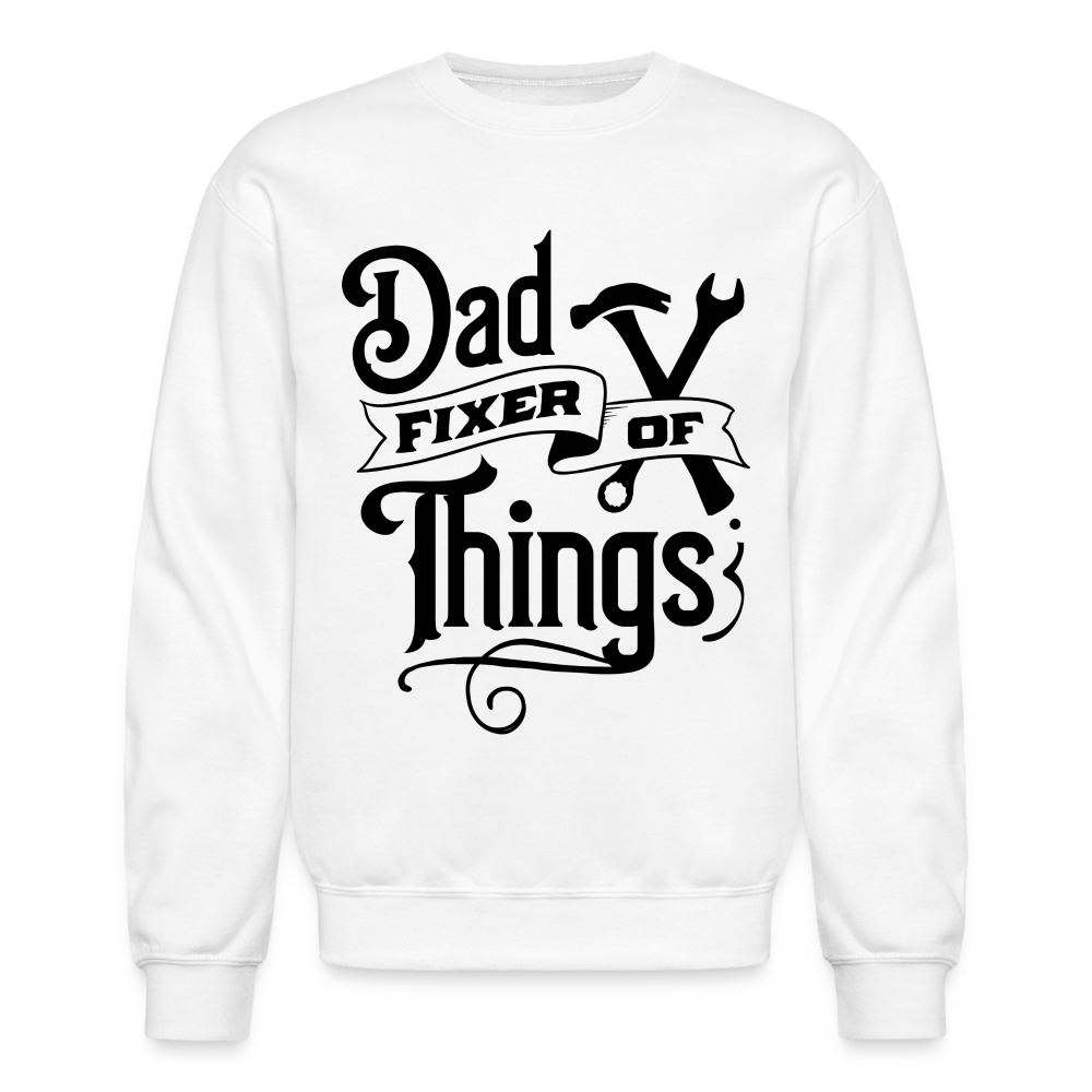 Dad Fixer of Things (Sweatshirt) - white