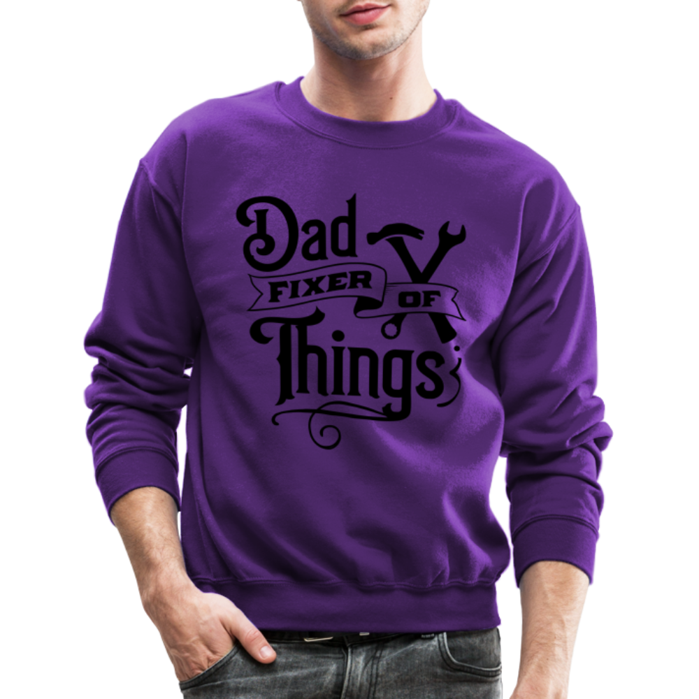 Dad Fixer of Things (Sweatshirt) - purple