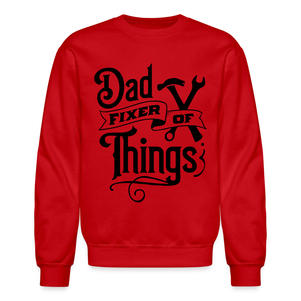 Dad Fixer of Things (Sweatshirt) - red