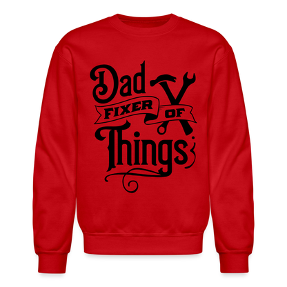 Dad Fixer of Things (Sweatshirt) - red