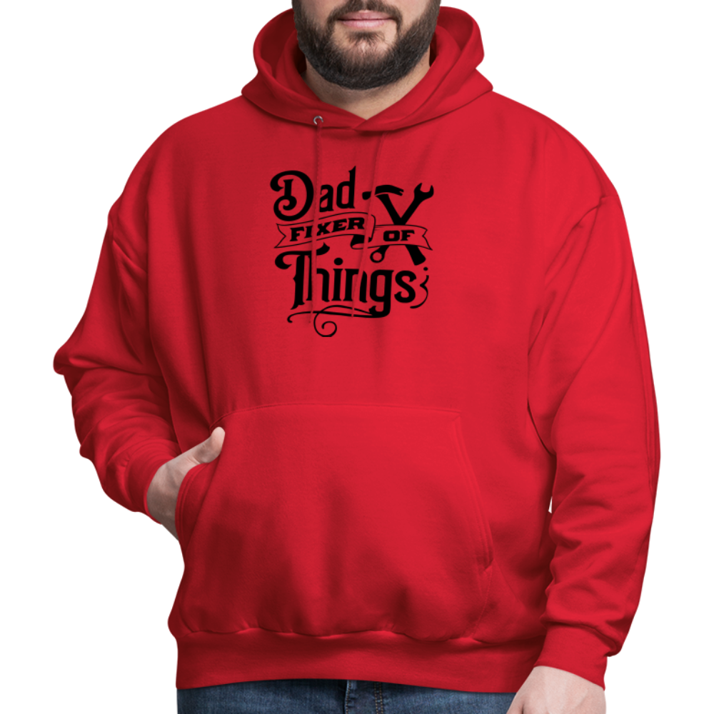 Dad Fixer of Things (Hoodie) - red