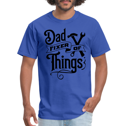 Dad Fixer of Things (Classic T-Shirt) - royal blue