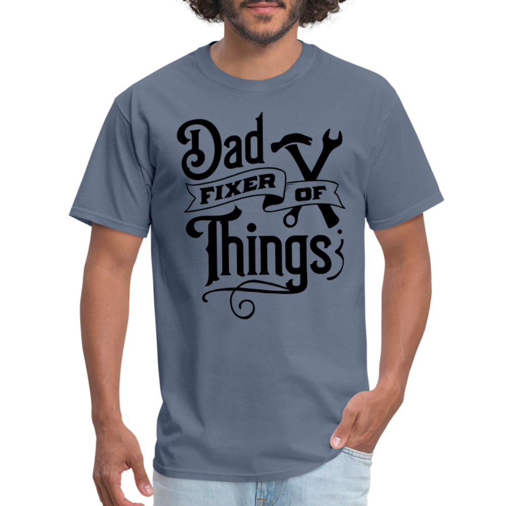 Dad Fixer of Things (Classic T-Shirt) - denim